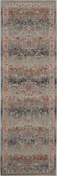 Nourison Vintage Kashan VKA01 Grey Runner Rug