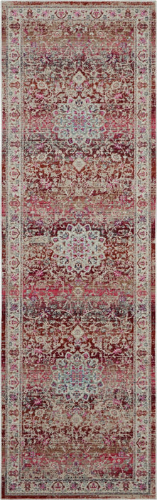 Nourison Vintage Kashan VKA01 Red Runner Rug