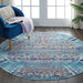Nourison Vintage Kashan VKA02 Blue Round Rug
