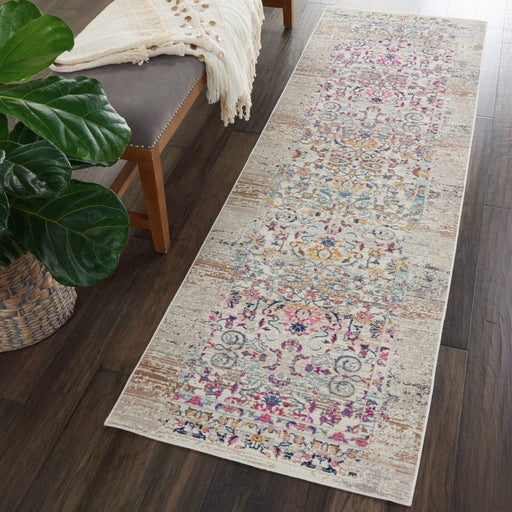 Nourison Vintage Kashan VKA02 Ivory Runner Rug