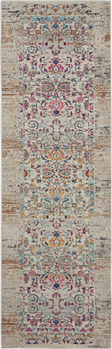 Nourison Vintage Kashan VKA02 Ivoren Runner Vloerkleed