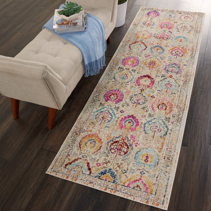 Tappeto multirunner Nourison Vintage Kashan VKA04 color avorio