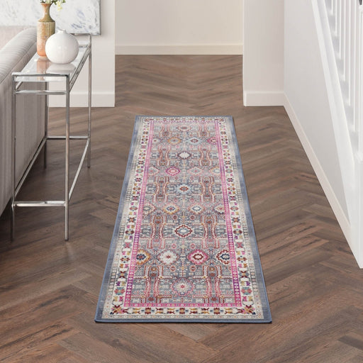 Nourison Vintage Kashan VKA05 Grey / Multicolour Runner Rug