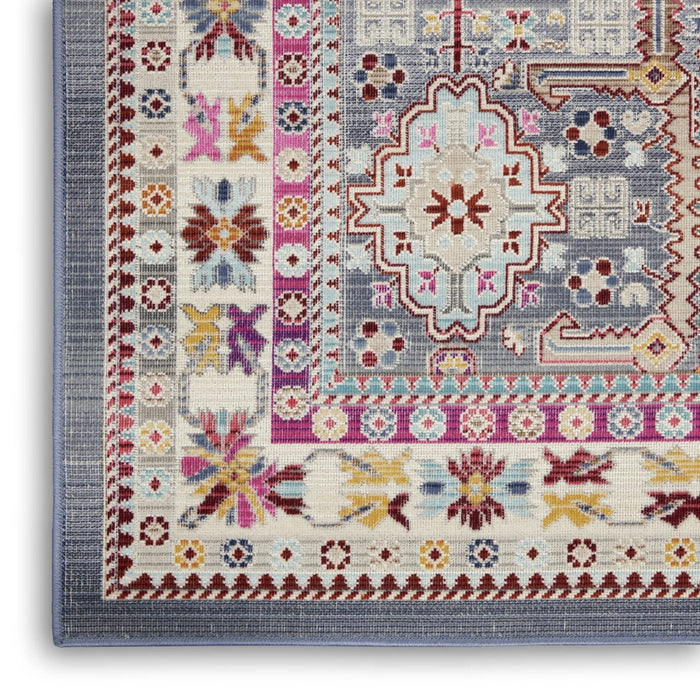 Nourison Vintage Kashan VKA05 Grey / Multicolour Runner Rug