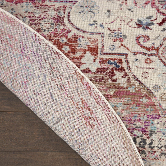 Nourison Vintage Kashan VKA07 Red Ivory pyöreä matto