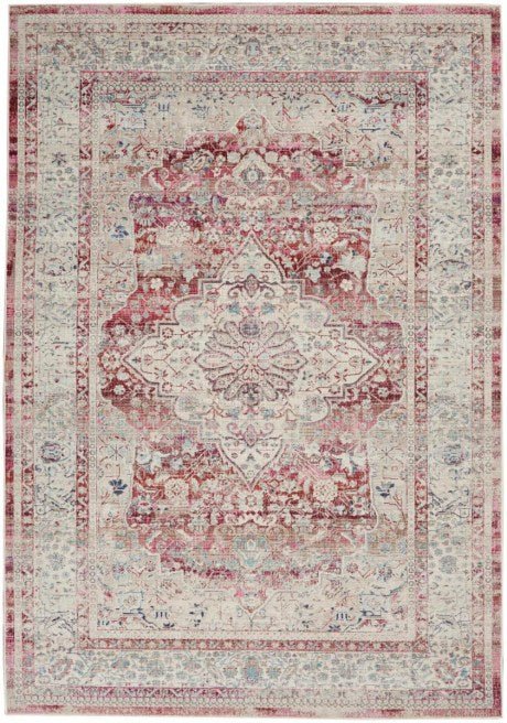 Tappeto Nourison Vintage Kashan VKA07 Rosso / Avorio