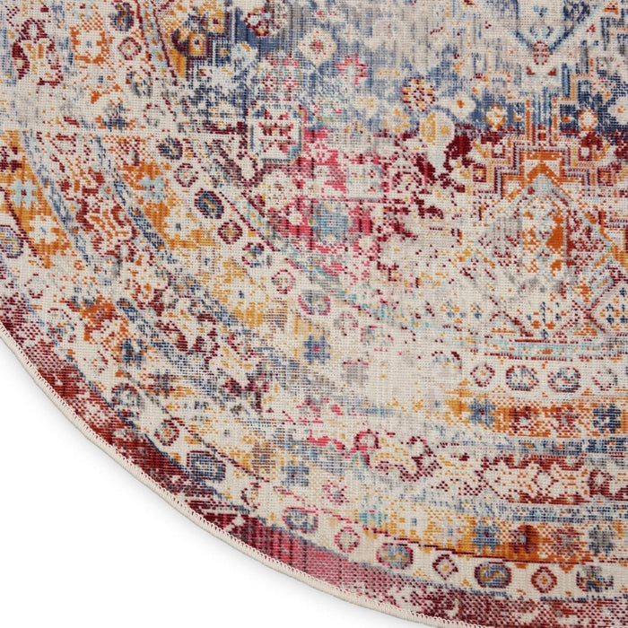 Nourison Vintage Kashan VKA09 Multi Round -matto