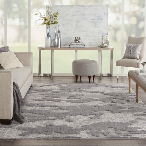 Nourison Zermatt ZER01 Grey / Ivory Rug