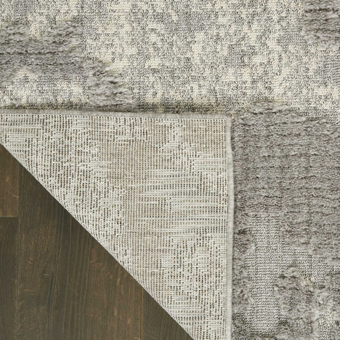 Nourison Zermatt ZER01 Grey / Ivory Runner Rug