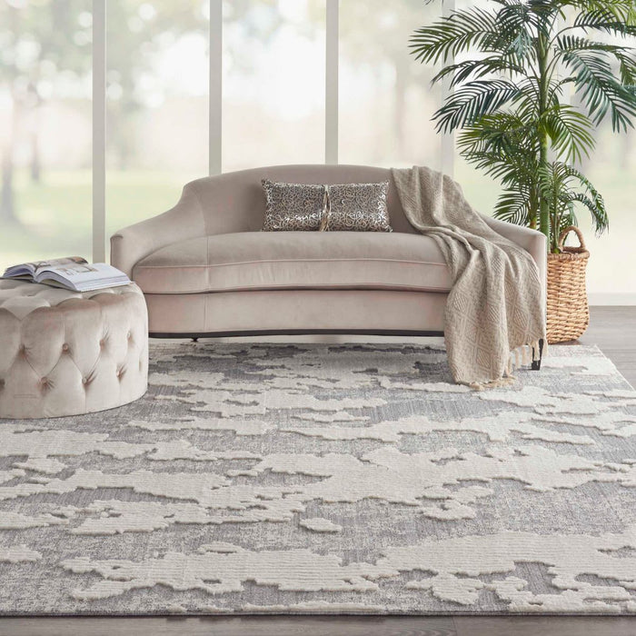 Nourison Zermatt ZER01 Ivory / Grey Rug