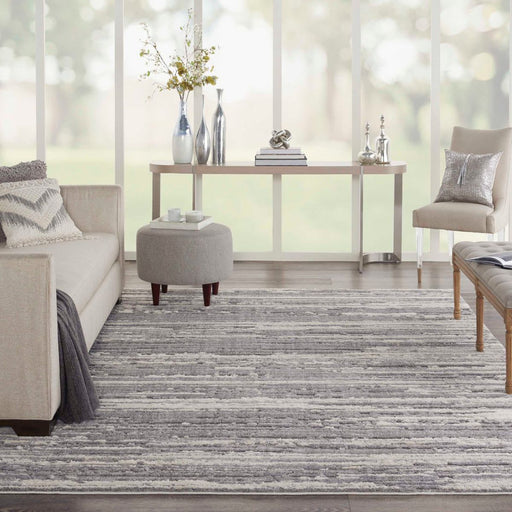 Nourison Zermatt ZER02 Grey / Ivory Rug