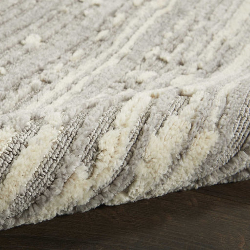 Nourison Zermatt ZER02 Grey / Ivory Runner Rug