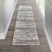 Nourison Zermatt ZER02 Grey / Ivory Runner Rug