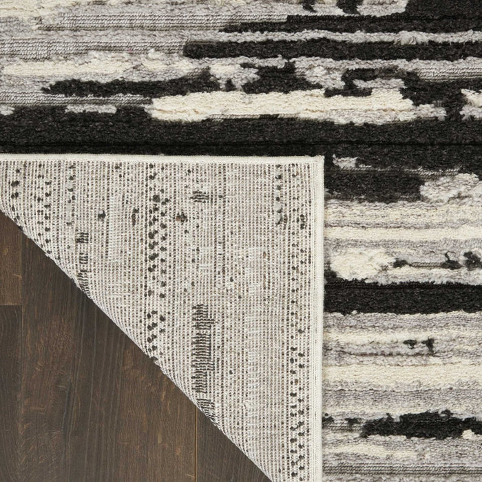 Nourison Zermatt ZER02 Ivory / Charcoal Runner Rug