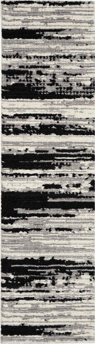 Nourison Zermatt ZER02 Ivory / Charcoal Runner Rug