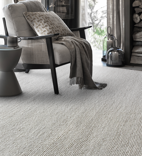 Nouville Ivory Wool Cotton Area Rug 245x305cm