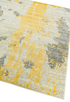 Nova NV18 Painterly Ochre Yellow Rug