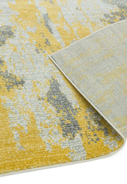 Nova NV18 Painterly Ochre Yellow Rug