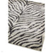 Nova NV27 Zebra Modern Abstract Durable Short Pile Grey Rug