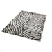 Nova NV27 Zebra Modern Abstract Durable Short Pile Grey Rug