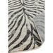 Nova NV27 Zebra Modern Abstract Durable Short Pile Grey Rug