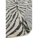 Nova NV27 Zebra Modern Abstract Durable Short Pile Grey Rug