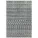 Nova NV34 Nomadic Modern Tribal Durable Short Pile Grey Rug