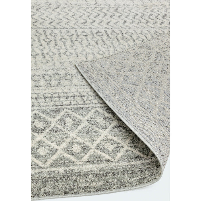 Nova NV35 Aztec Modern Tribal Durable Short Pile Grey Rug