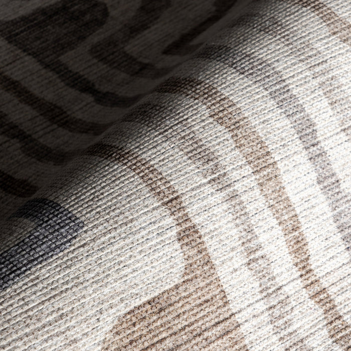 Nyra Washable Taupe Area Rug For Home