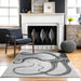 Octopus Area Rug Grey 60x90 cm