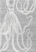 Octopus Pattern Area Rug in Grey 120x180 cm