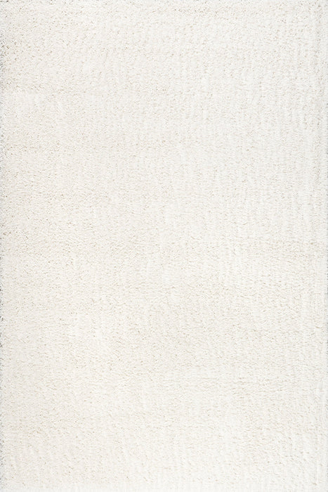 Tappeto a pelo lungo Off White 120x180 cm Tappeto in peluche resistente