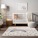 Olga Kids Beige Sleepy Time Area Rug για νηπιαγωγείο και αίθουσα παιχνιδιού