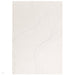 Olsen Glide Modern Plain Abstract Hand Carved Hi-Low Textured Wool Cream Rug