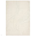 Olsen Glide Modern Plain Abstract Hand Carved Hi-Low Textured Wool Cream Rug