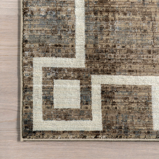 Tappeto geometrico Olvera Beige 152x244 cm