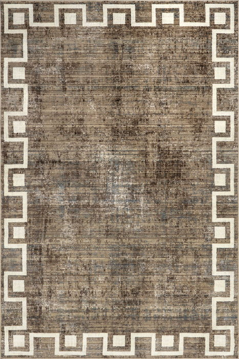 Tappeto geometrico Olvera 160 cm Beige