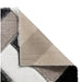 Olympia 2239 3D Geometric Plush Hand Carved Soft Polypropylene Shaggy Black/White/Grey Rug