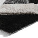 Olympia 2239 3D Geometric Plush Hand Carved Soft Polypropylene Shaggy Black/White/Grey Rug