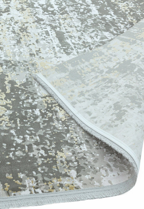 Olympia OL06 Grey Gold Abstract Rug