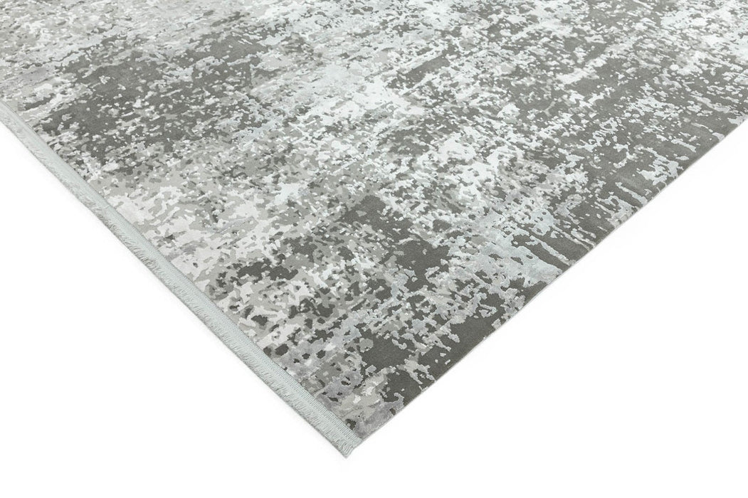 Olympia OL07 Silver Grey Abstract Rug