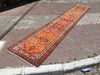 Tappeto runner tribale arancione 465 cm x 83 cm in lana intrecciata a mano