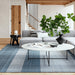 Oregon Plaid Wool Area Rug 150 cm Blue