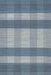 Oregon Plaid Wool Area Rug 150 cm Blue