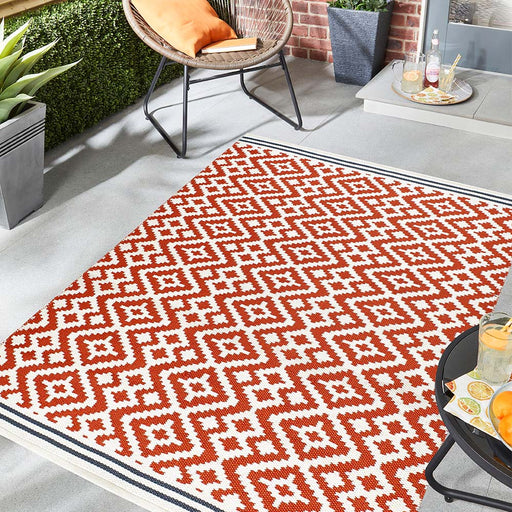 Origins Aztec Terracotta/Grey Rug