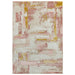 Orion OR01 Decor Modern Abstract Distressed Textured Soft-Touch Metallic Shimmer Roze/Goud/Crème Vloerkleed