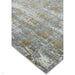 Orion OR07 Abstract Modern Distressed Textured Soft-Touch Metallic Shimmer Keltainen/harmaa/kermanvärinen matto