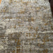 Orion OR07 Abstract Modern Distressed Textured Soft-Touch Metallic Shimmer Keltainen/harmaa/kermanvärinen matto