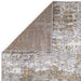 Orion OR07 Abstract Modern Distressed Textured Soft-Touch Metallic Shimmer Keltainen/harmaa/kermanvärinen matto