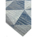 Orion OR14 Blokken Modern Geometrisch Distressed Textured Soft-Touch Metallic Shimmer Blauw/Grijs/Zilver Vloerkleed